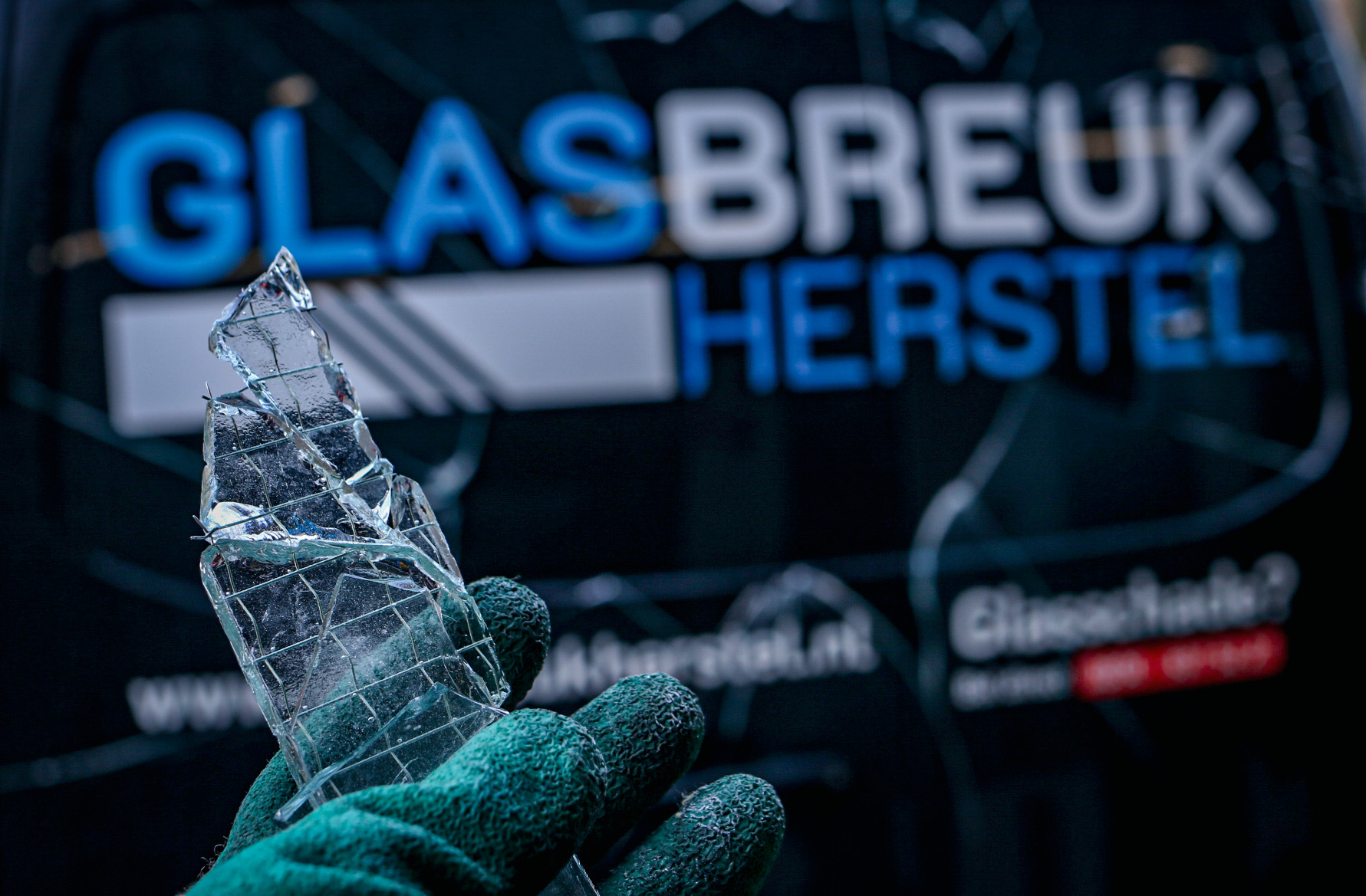 Kapotte ruit Glasbreuk Herstel®